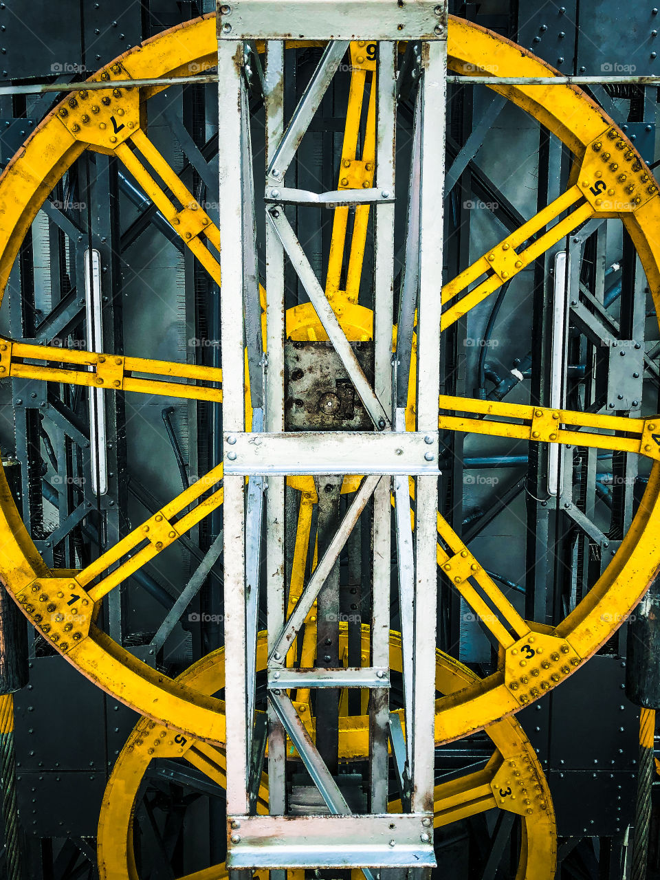 Cables car machinery - Transbordador Aeri del Port, Barcelona, Spain