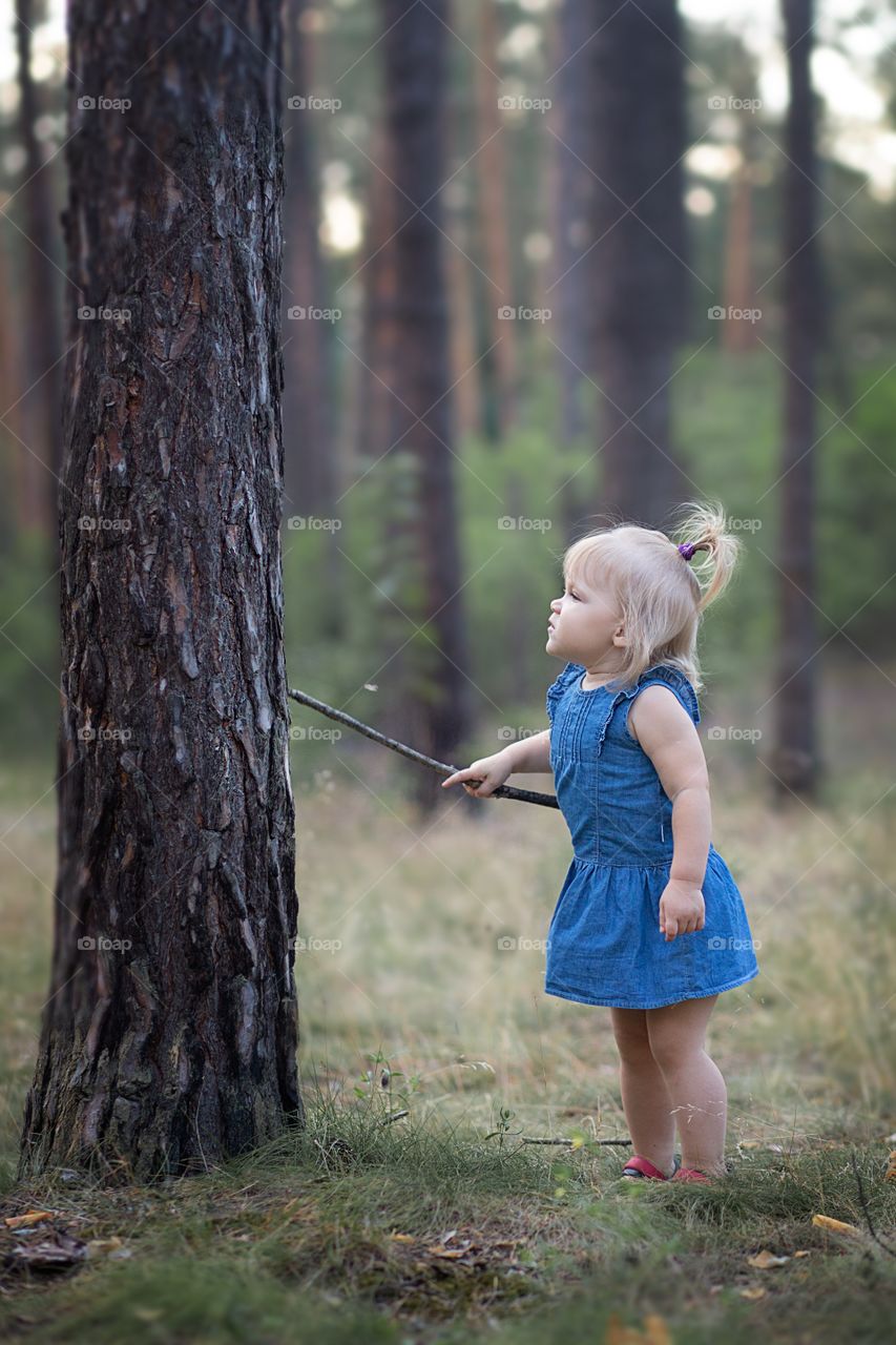 girl in the forest