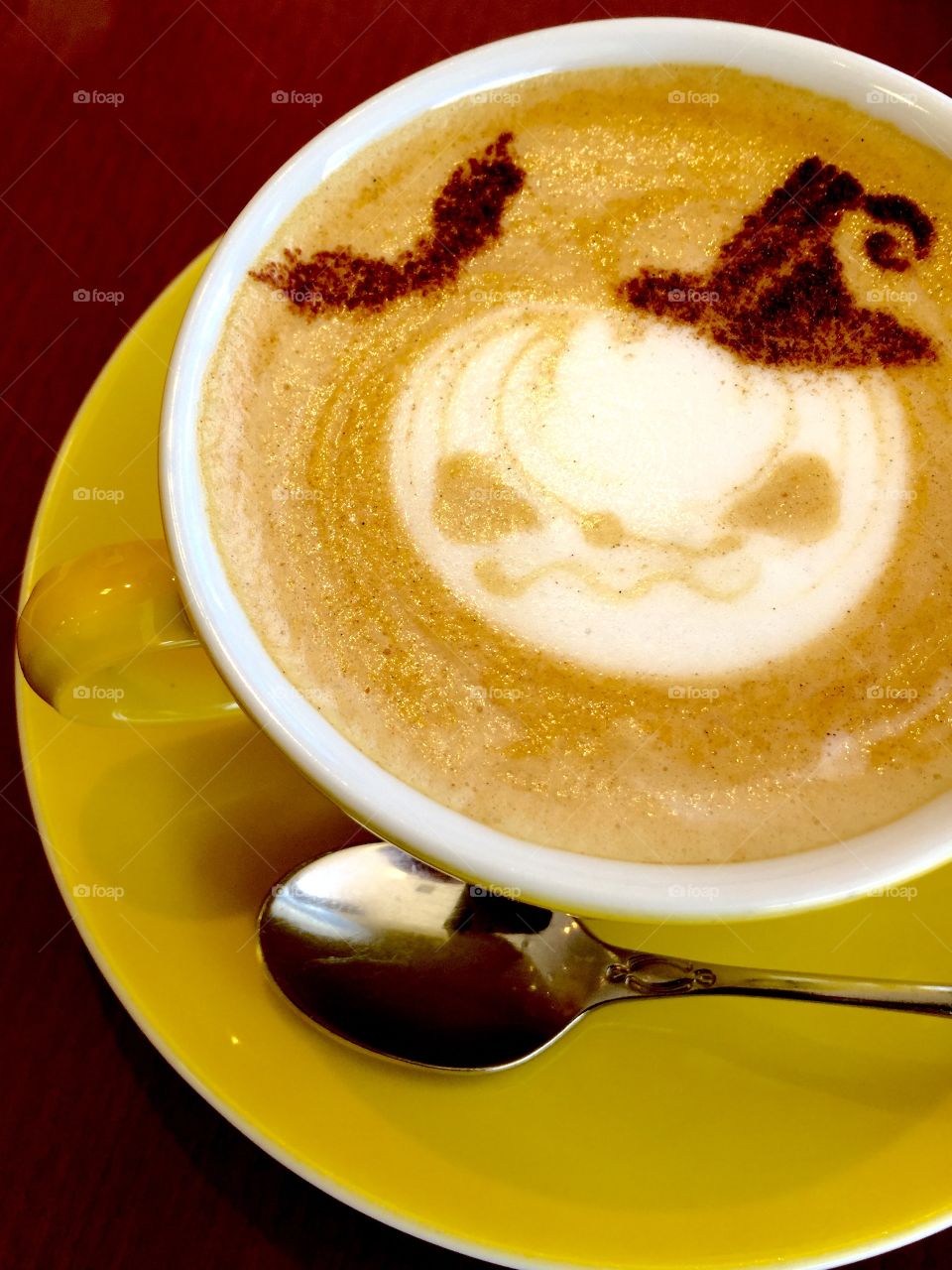 Halloween cappuccino!