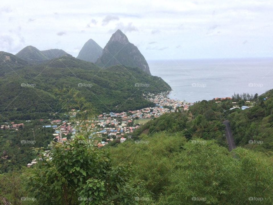 The Pitons Saint Lucia