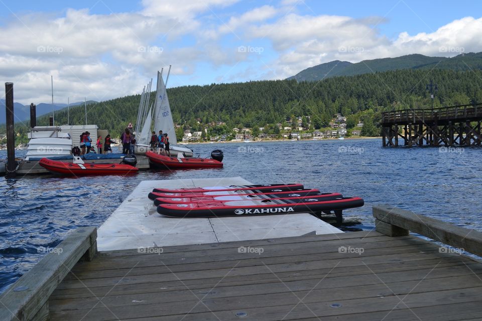 Sailing and paddle boarding school. Sailing and paddle boarding school