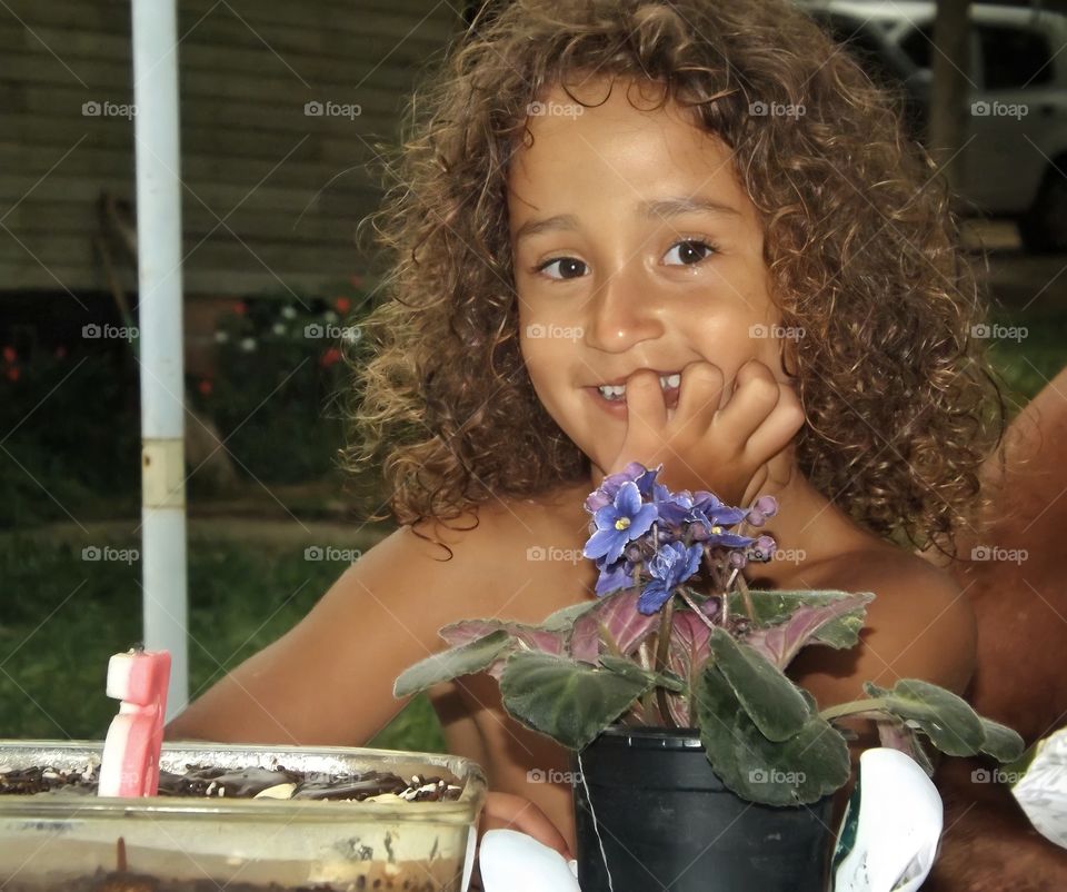 Girl smiling on your birthday