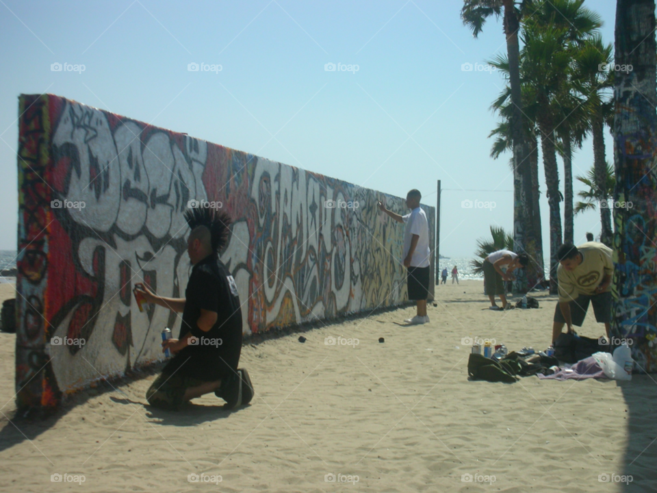 beach graffiti sand by izabela.cib
