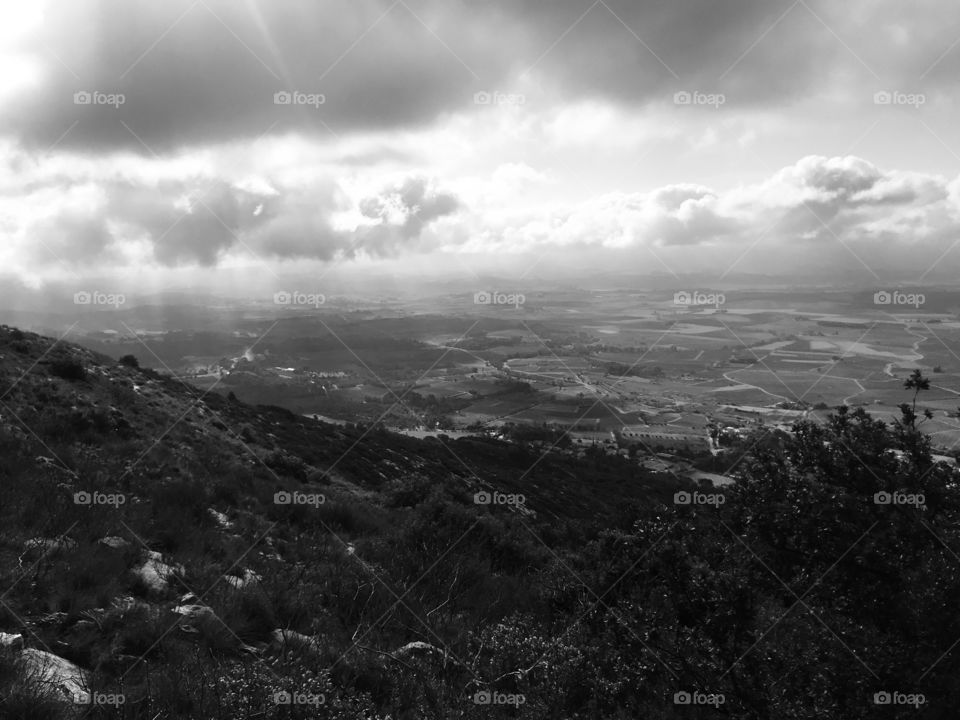 Sainte-Victoire, Beautiful view with clouds 