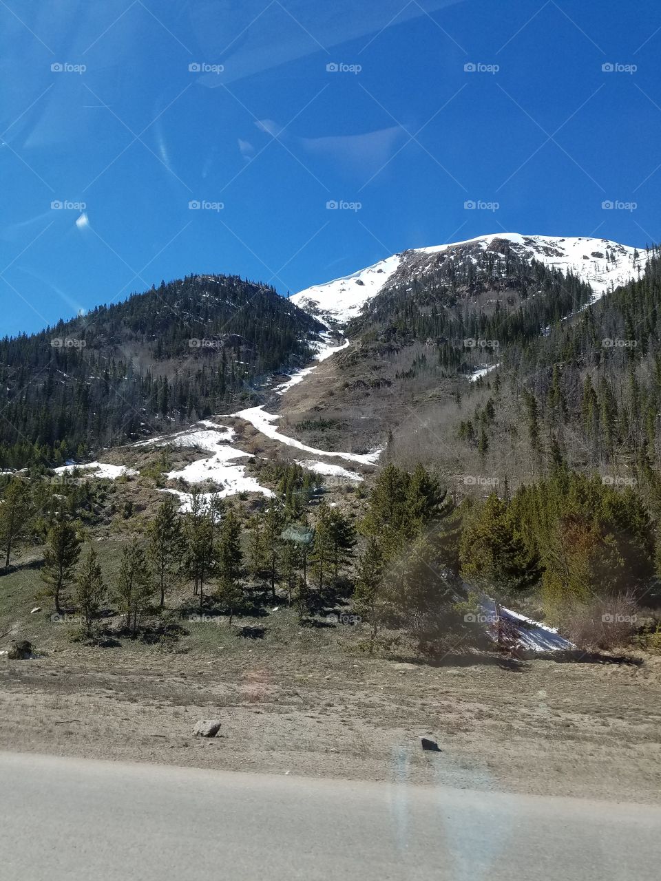 Snow on Mountain Tops