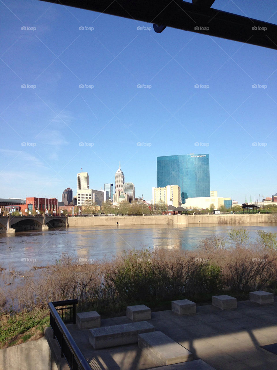 Downtown Indianapolis and the JW Marriott Hotel v