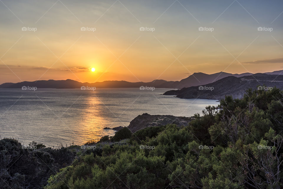 Sunset at Capo Malfatano, Teulada, Sardinia