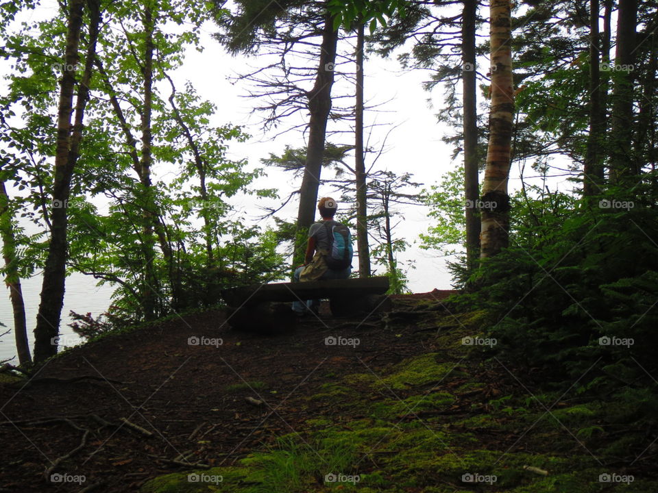 Reflecting. Reflecting on the magic of the trail