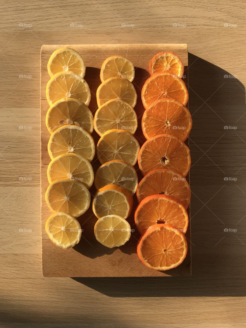 Orange and lemon