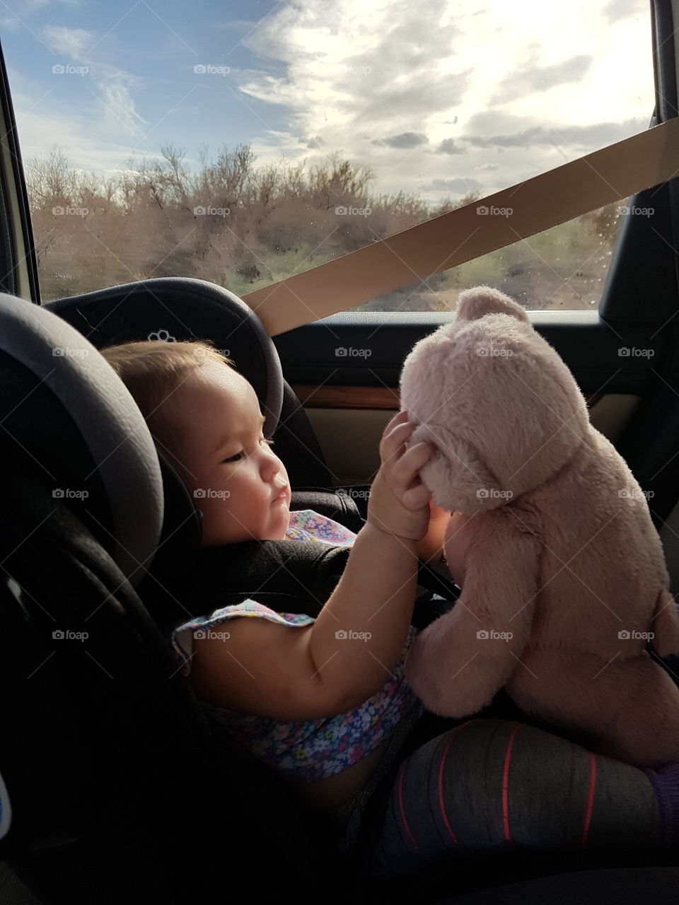 best friend. my daughter and her teddy.
