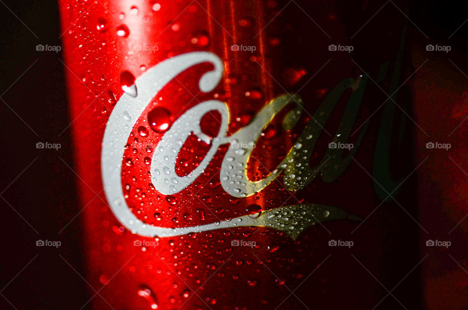 Enjoying the night with a cold can of Coca Cola!