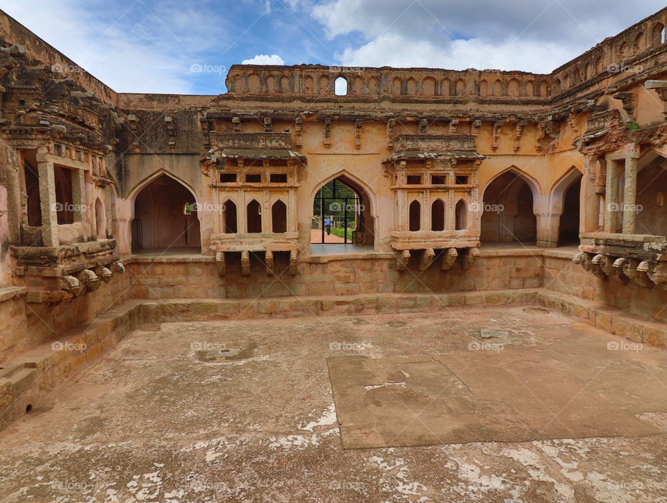 inside queens bath historic place