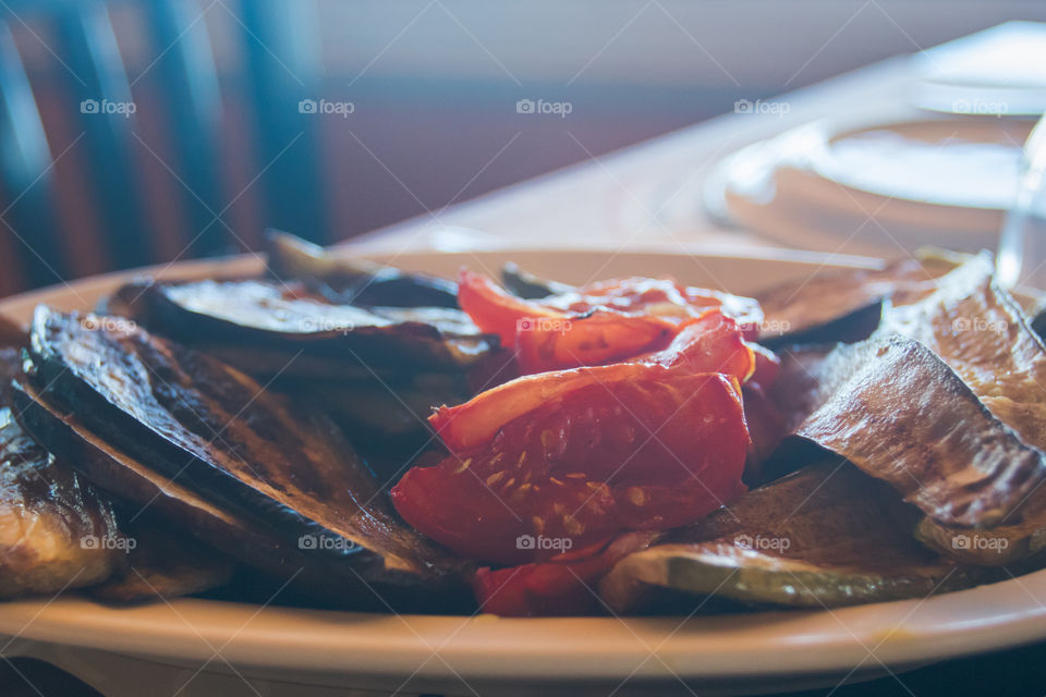 roasted vegetables on a plate