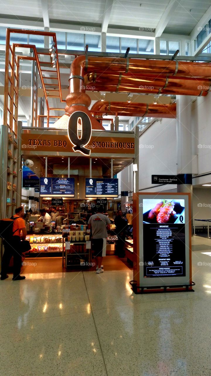 Restaurant at an airport