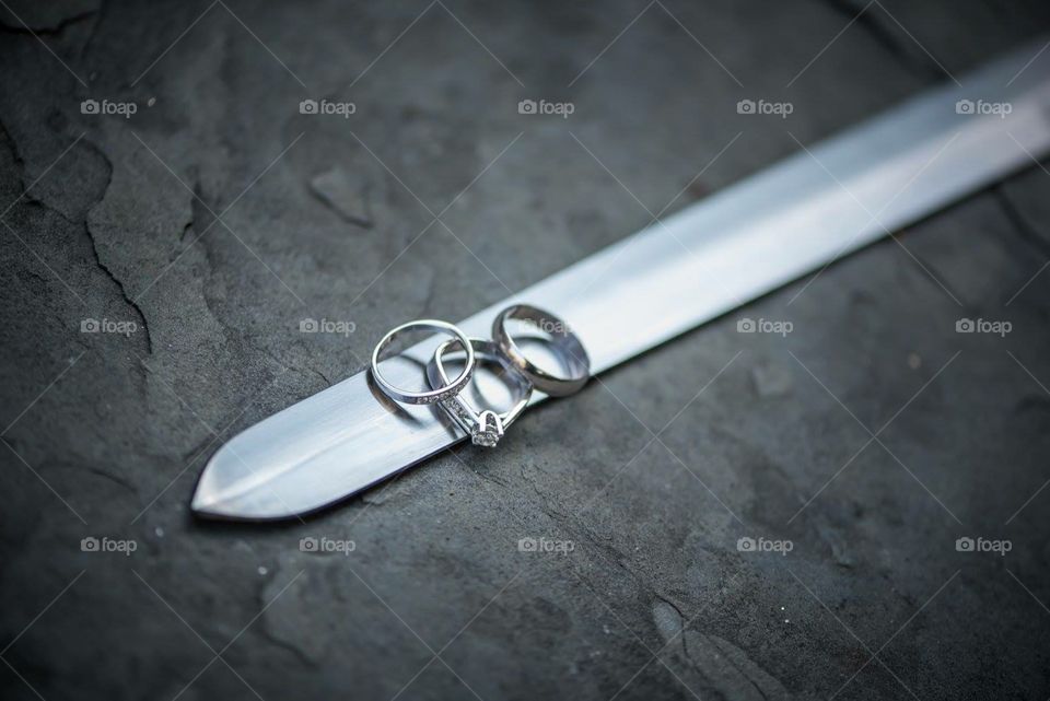 Wedding Rings Sword