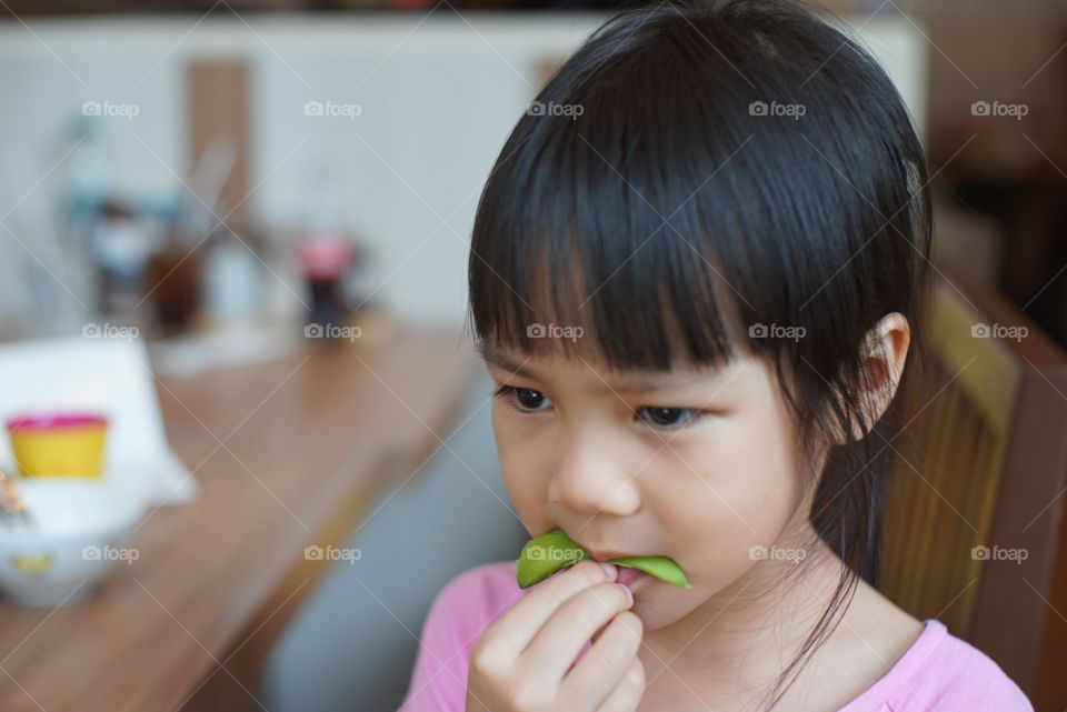 Child, Indoors, People, Woman, Room