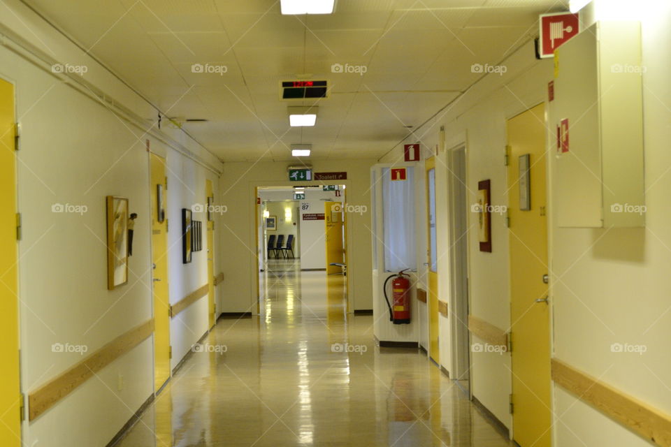 Hospital corridor