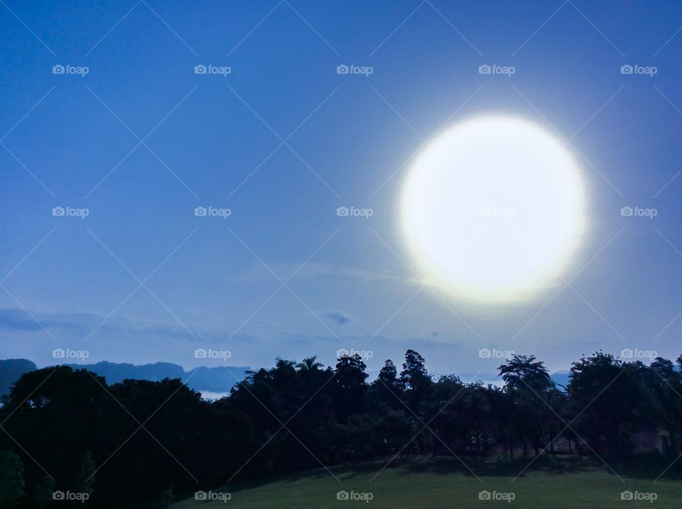 Sunrise over the mountains