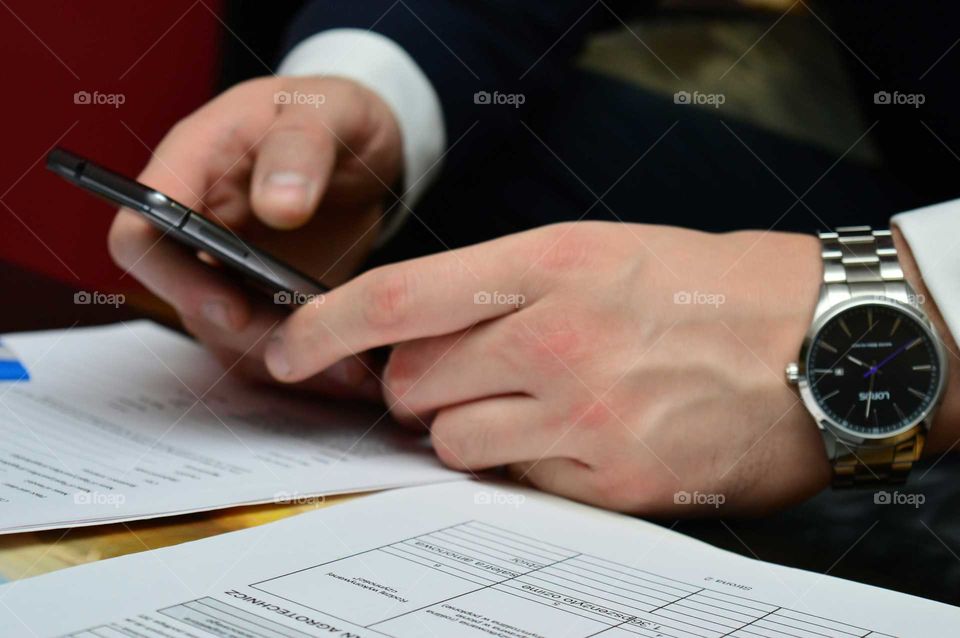 BUSINESSMAN IN OFFICE