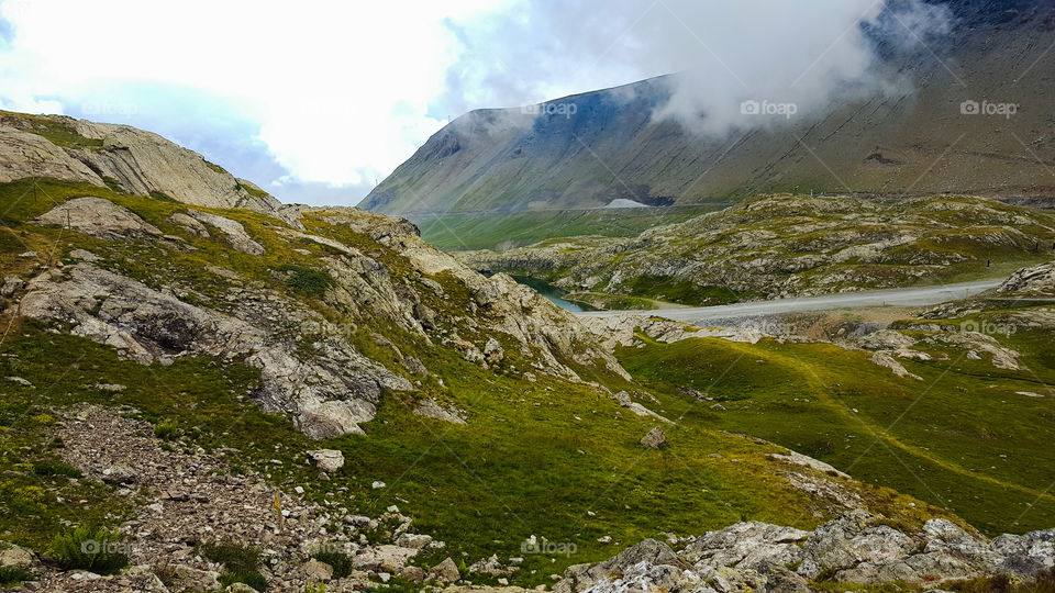 Scenic sight in Mont-de-lans in France
