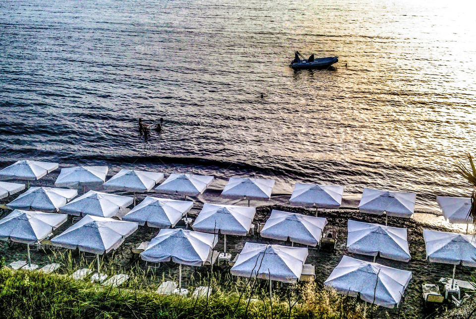 Beach in Western Peloponnese Greece