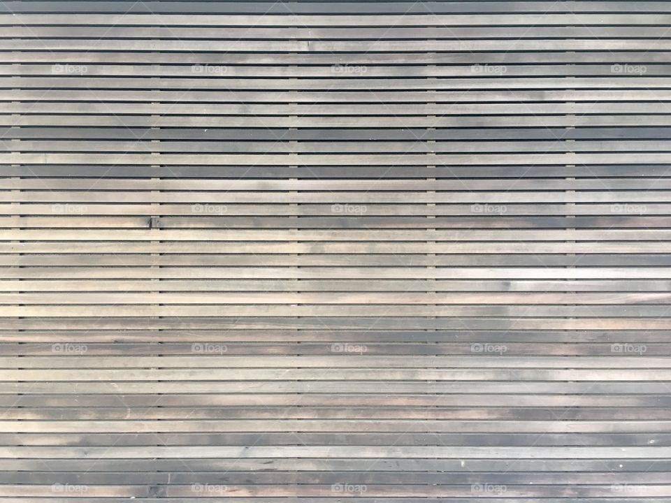 Store’s wooden wall 
