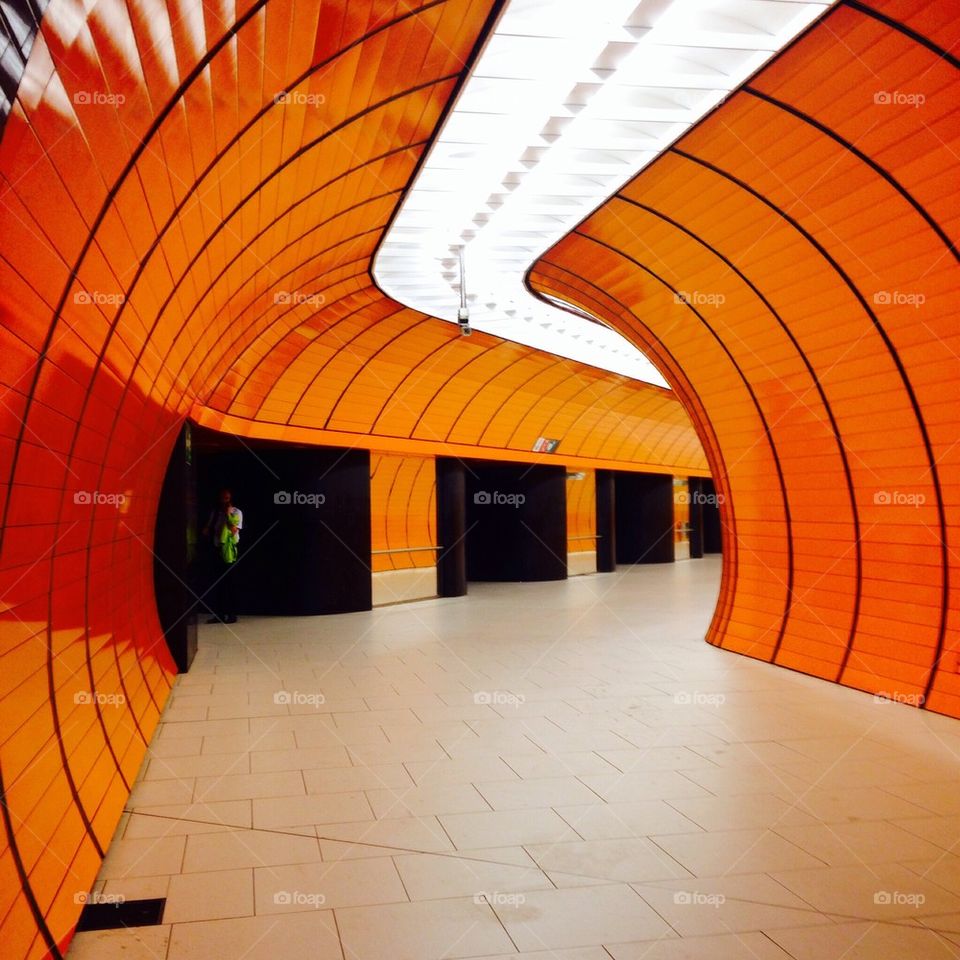 Orange metro Munich 