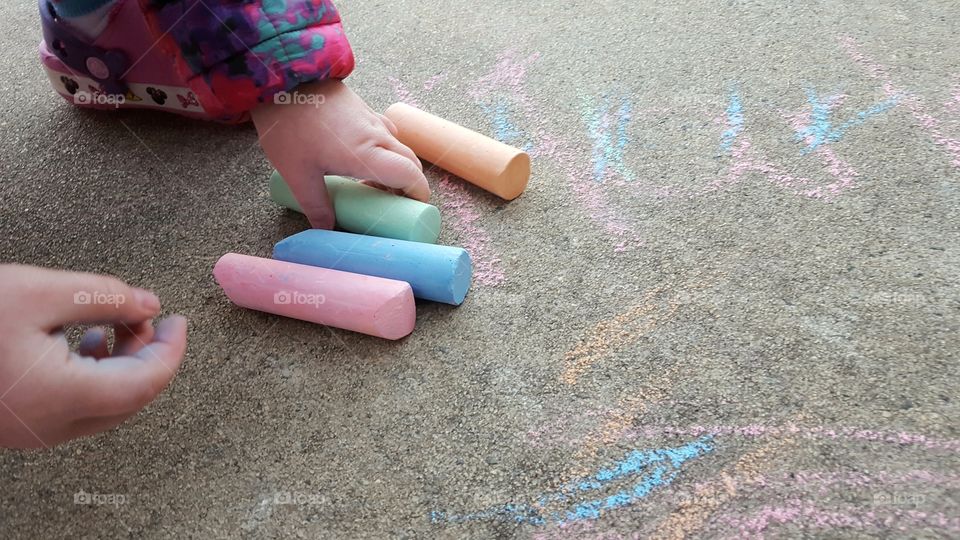 Chalk drawing