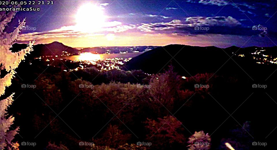 Moonlight on Lago Maggiore (security cam)