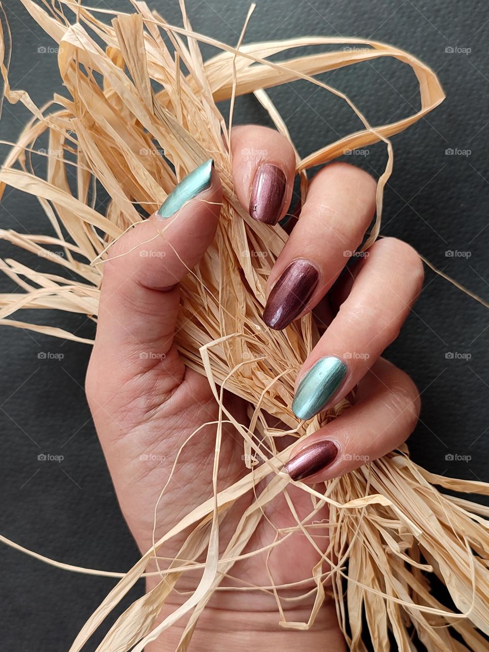 Woman hands with beautiful nails