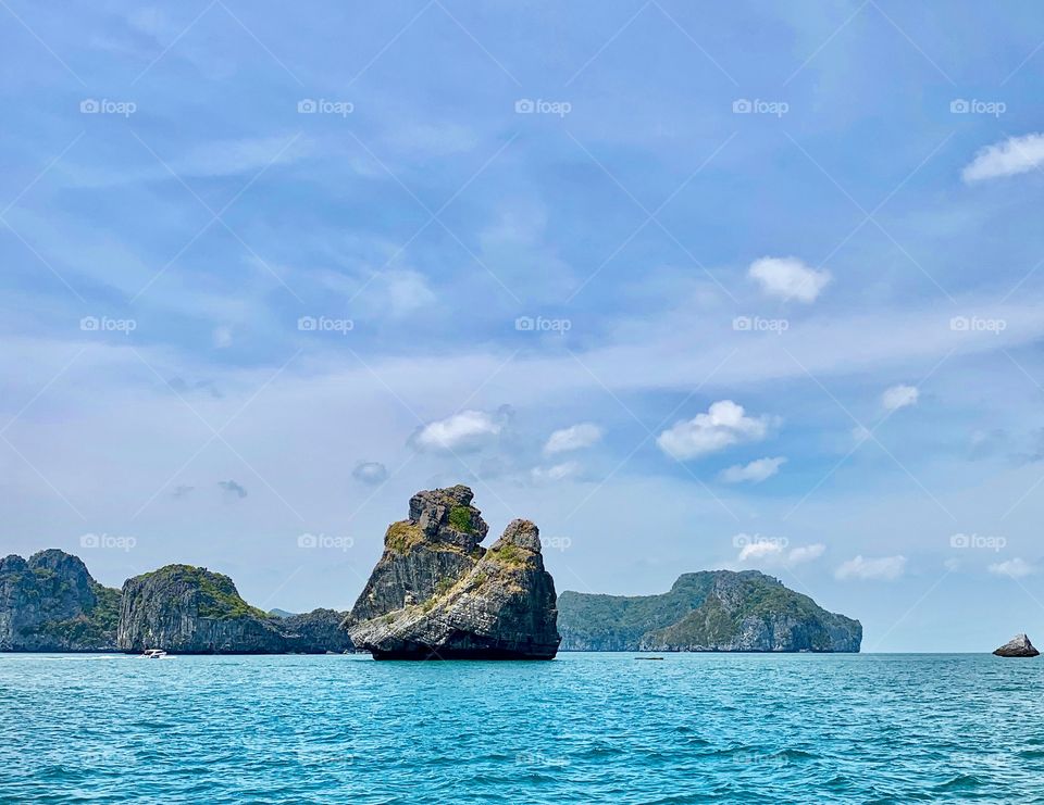 Limestone rock shaped like a monkey