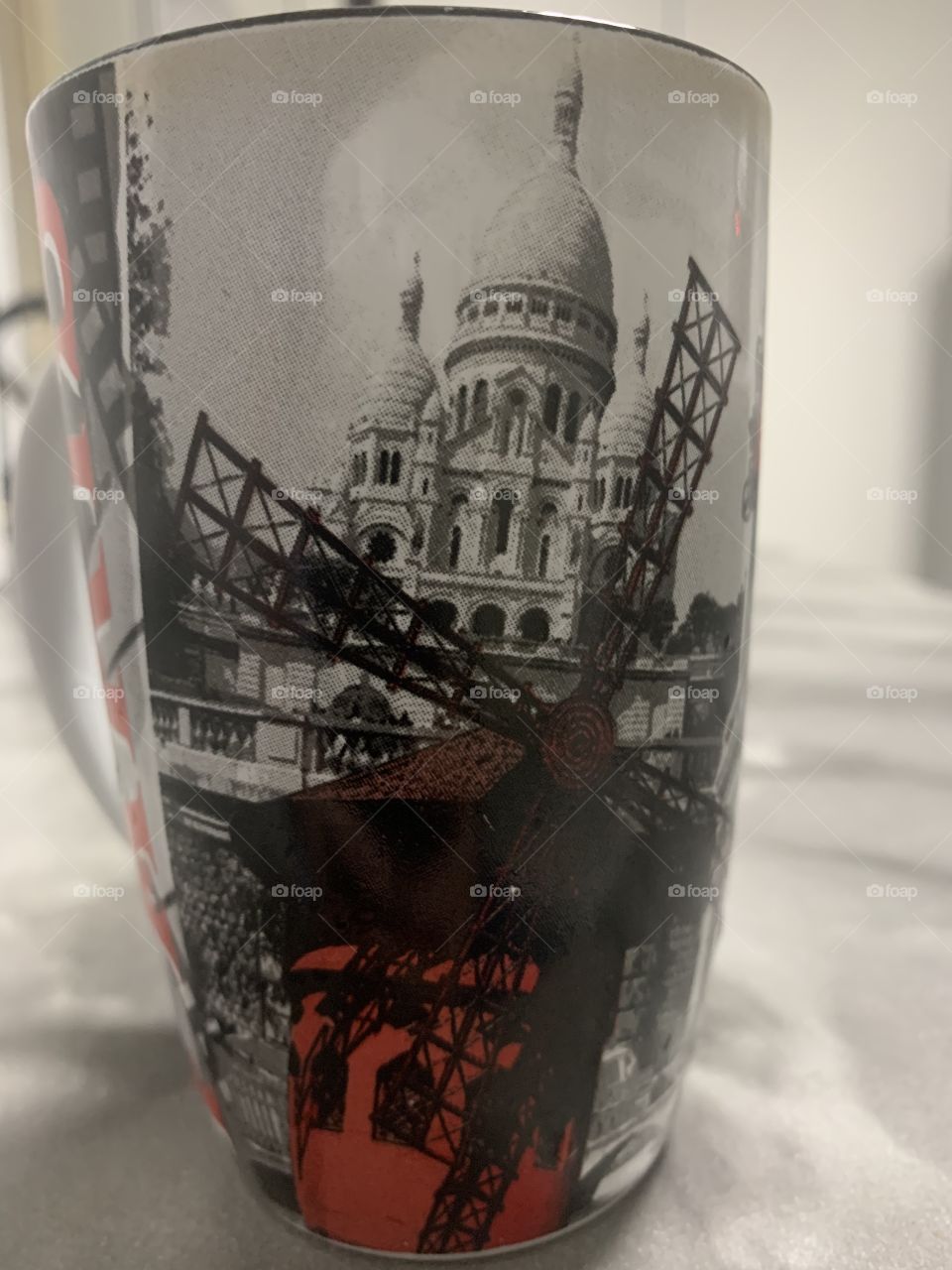 Paris represented on a mug
