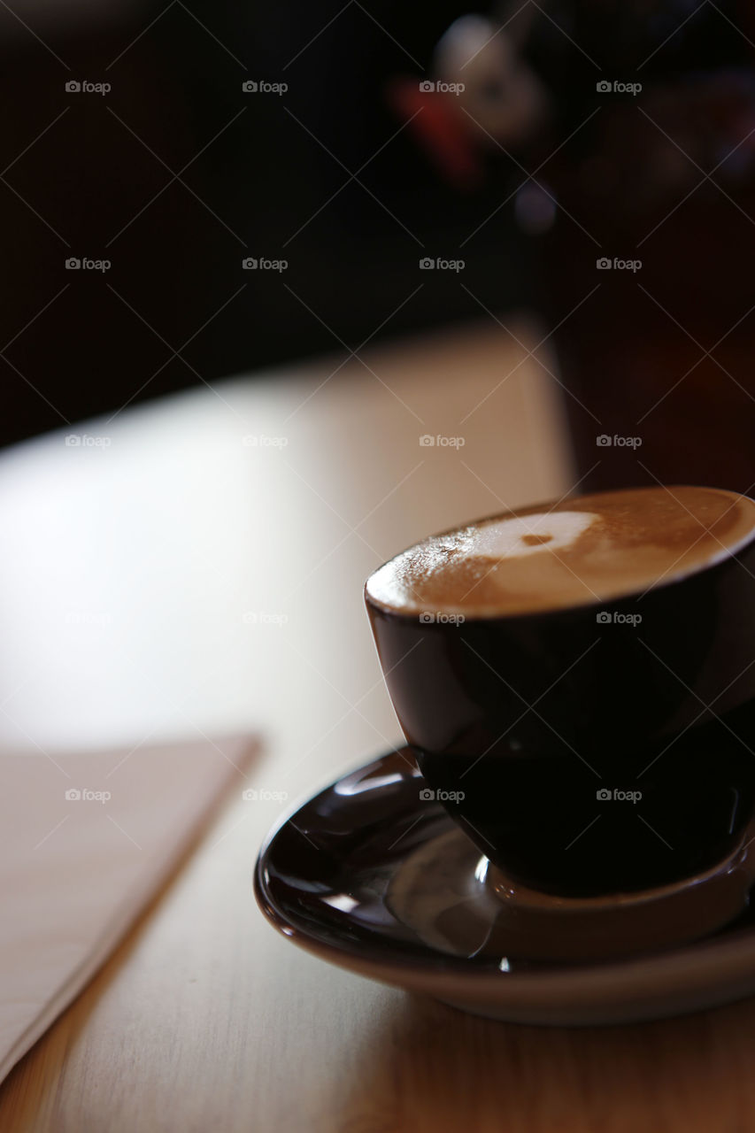 Cappuccino in the dark