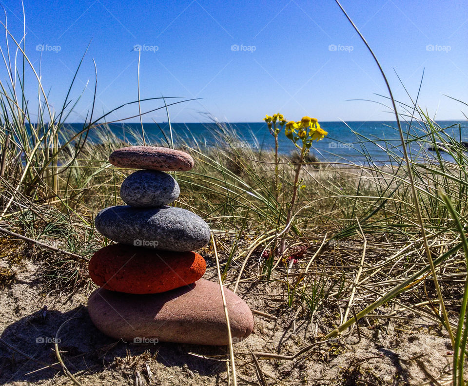 Small rocks on the beach