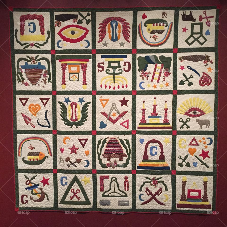 Freemasonry, Odd Fellows, quilts 