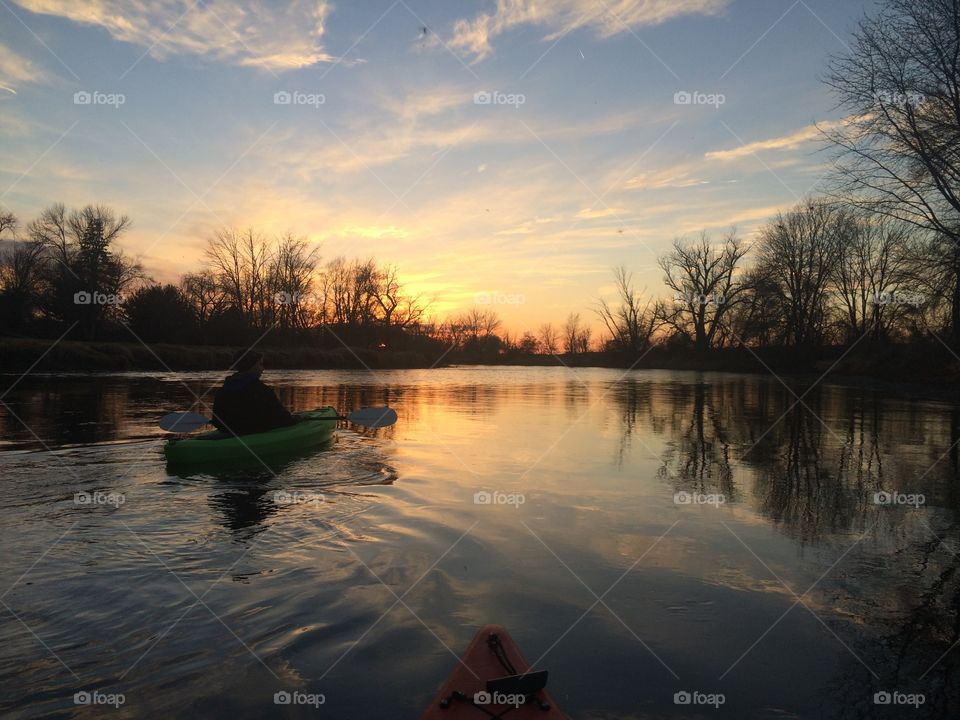 River Sunset