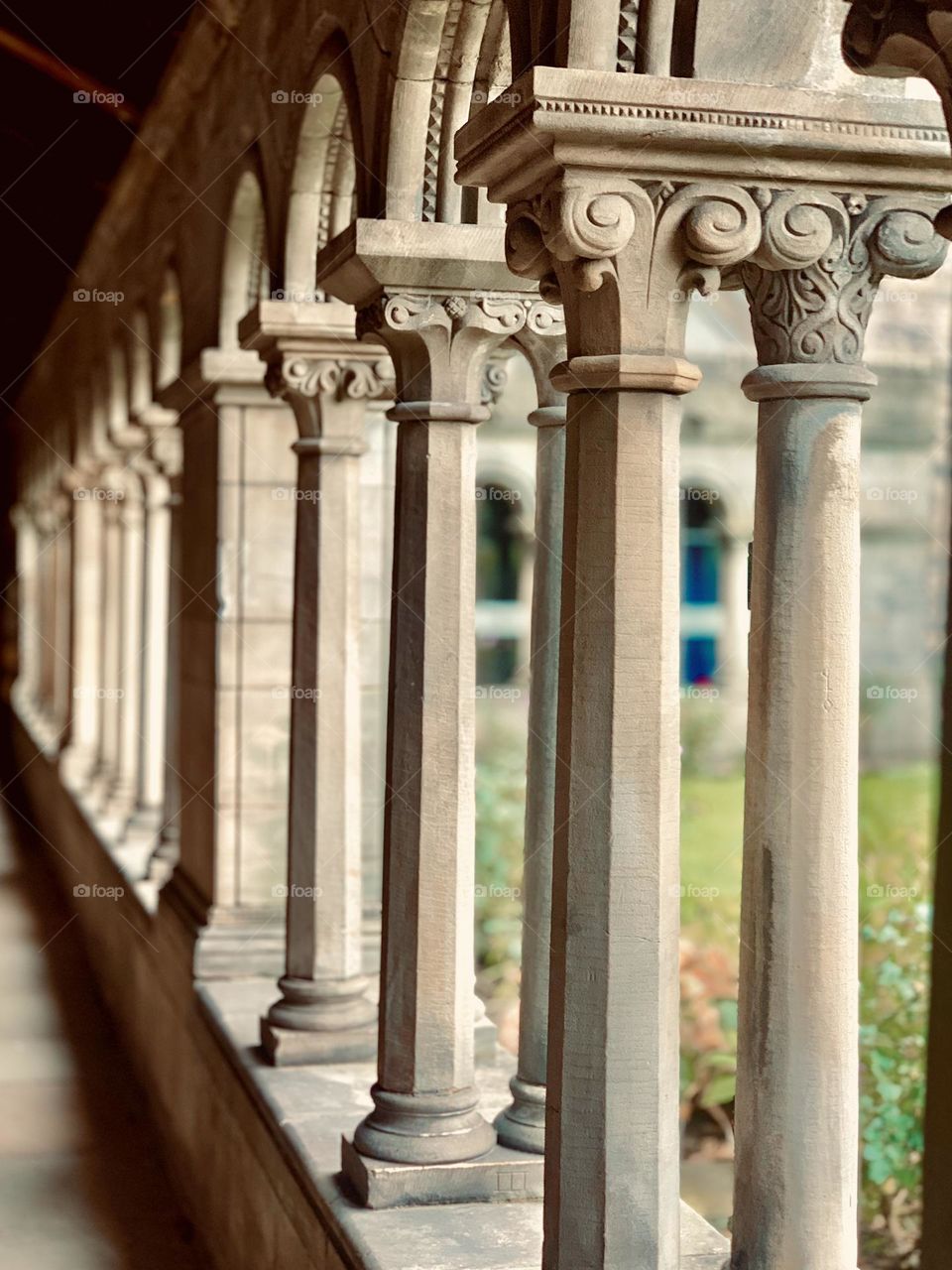 Inside the Abbey building
