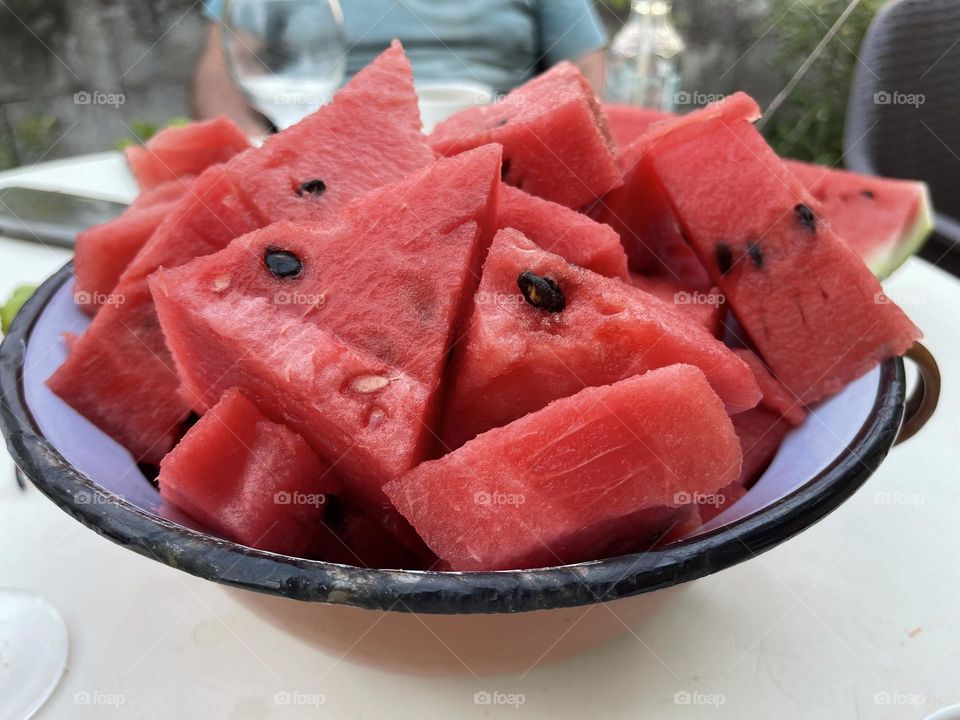 watermelon in a plate 