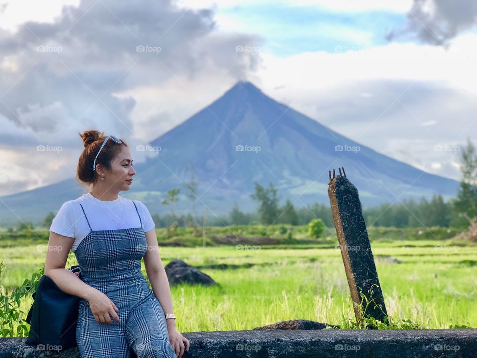 The perfect cone shape volcano. “Mt. Mayon”