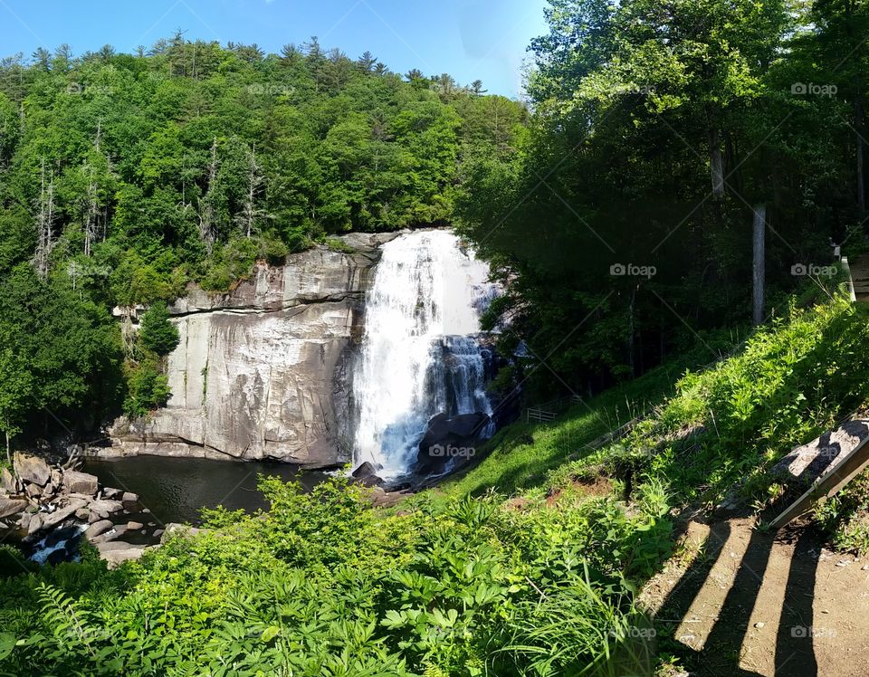 From Above: the stunning Rainbow Falls , Gorges State Park, NC
