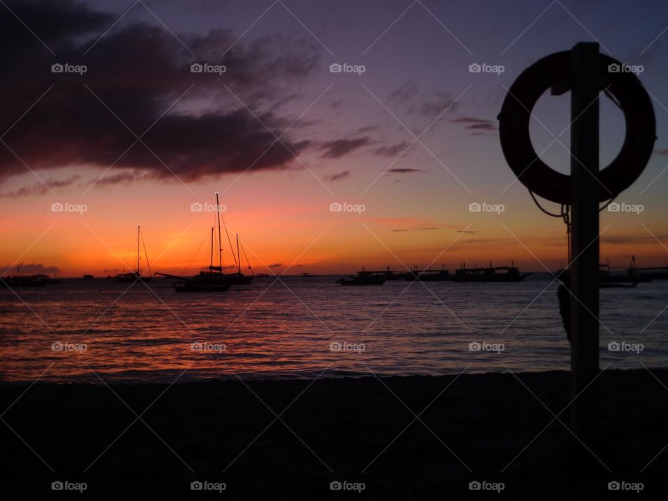 Sunset in Boracay, Philippines 