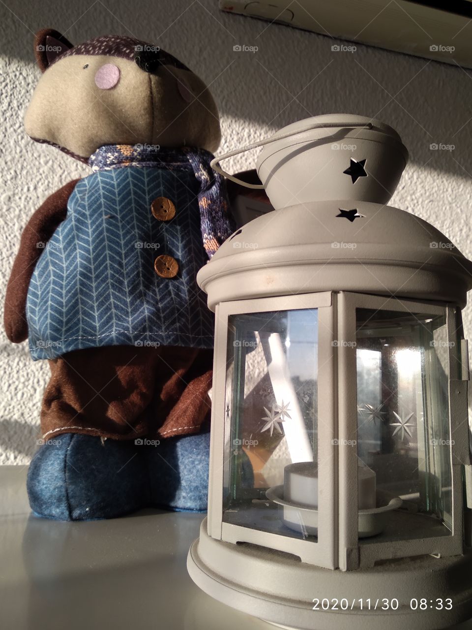 muñeco con lámpara