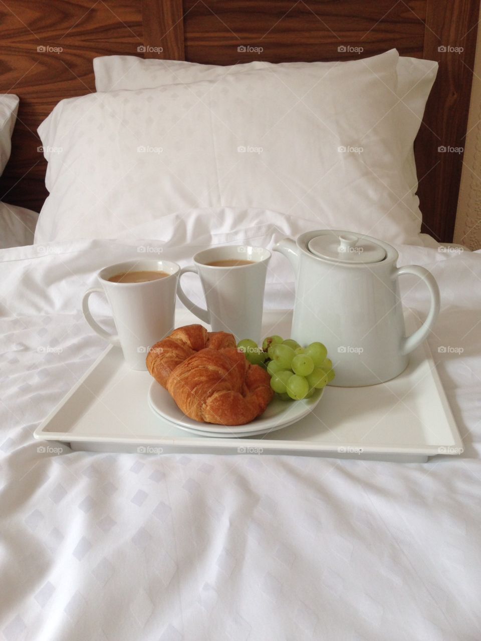 Weekend breakfast in bed. Weekend breakfast in bed