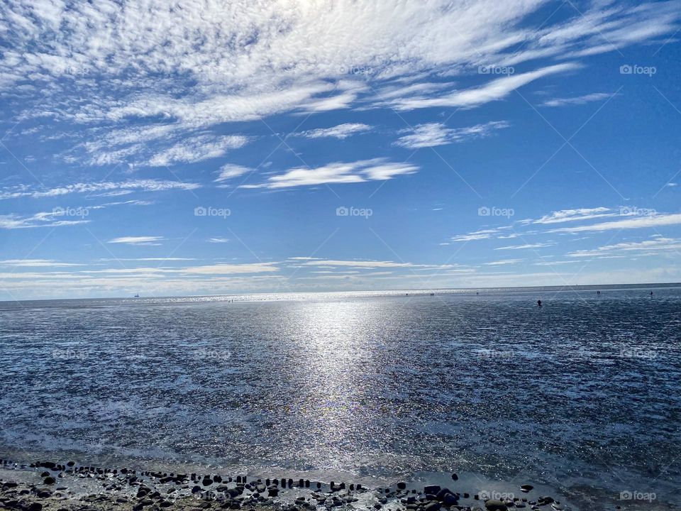 Ocean view national park Wattenmeer 