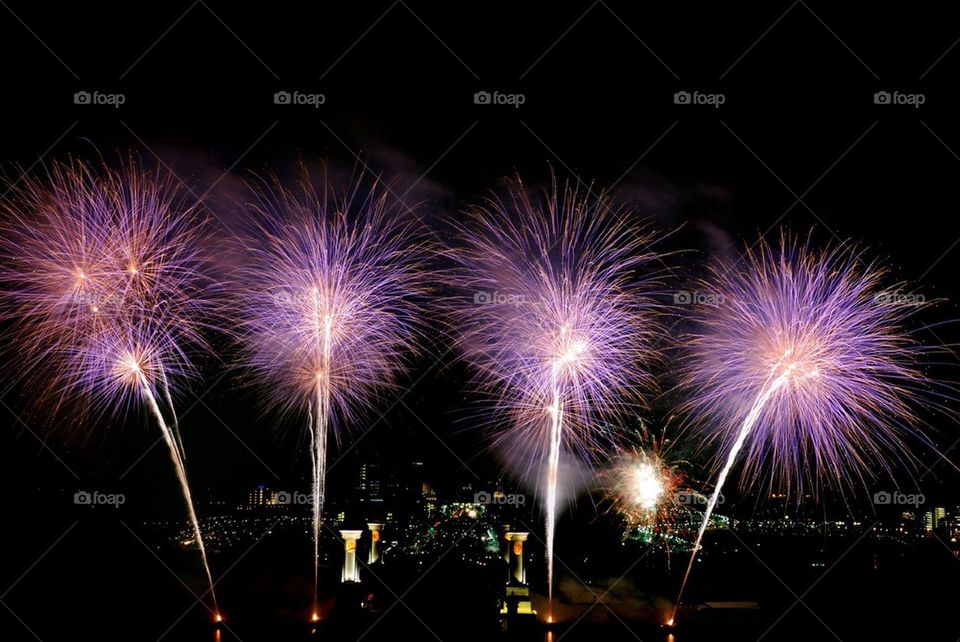 Fireworks display at Malaysia international fireworks competition