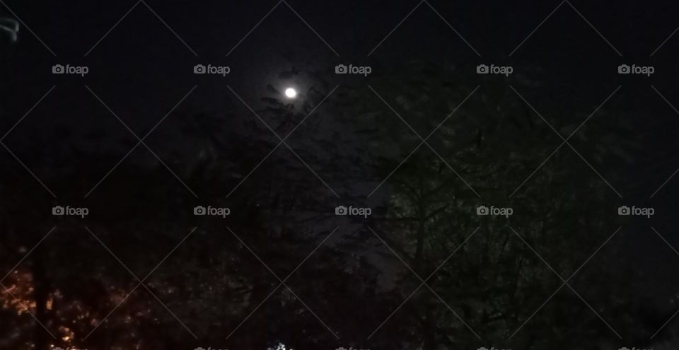 Beautiful full moon 🌝 night at my place. i took photo ☺️ of beautiful, cool night with beautiful full moon light!!!