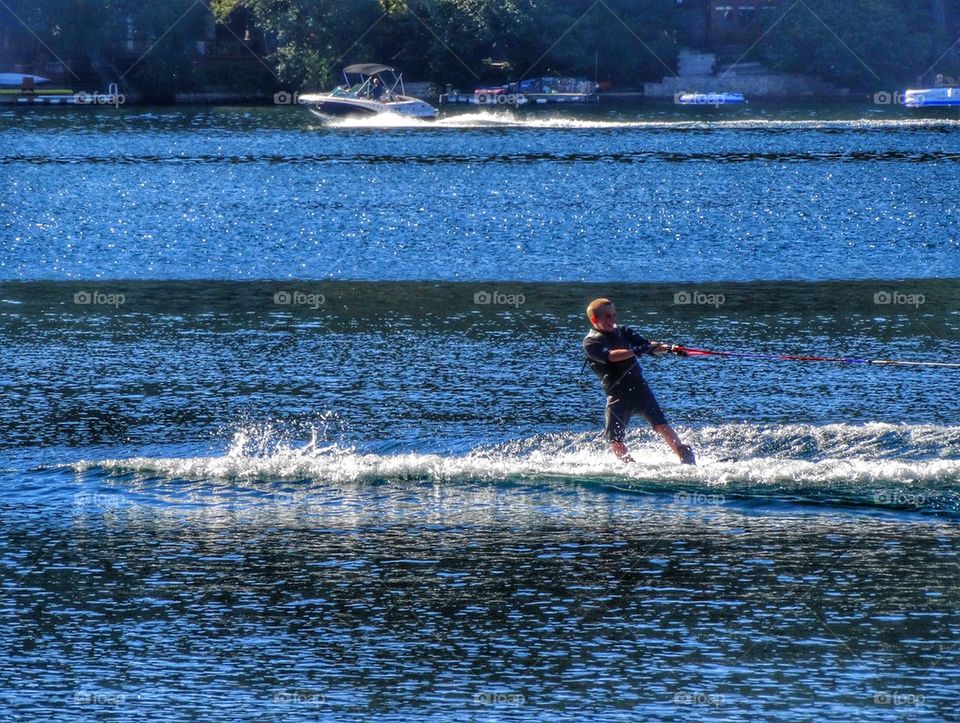 Lake Water Skiing
