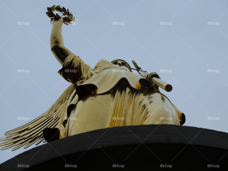 Siegessäule. Famous column of Victory statue in Berlin, Germany.