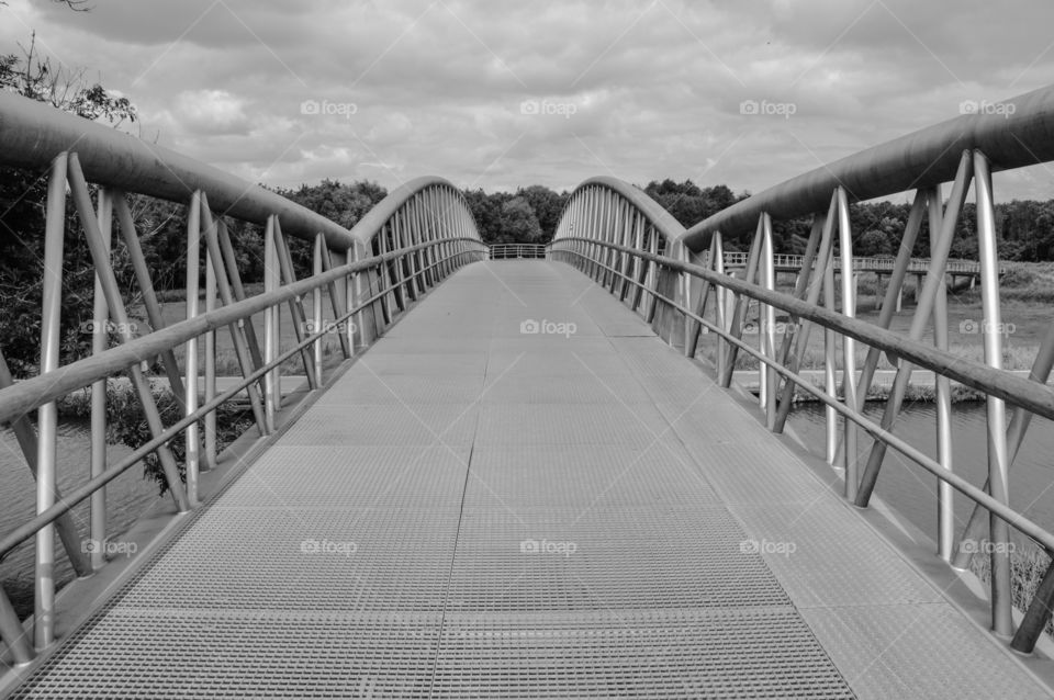 Bicycle Bridge In Netherlands