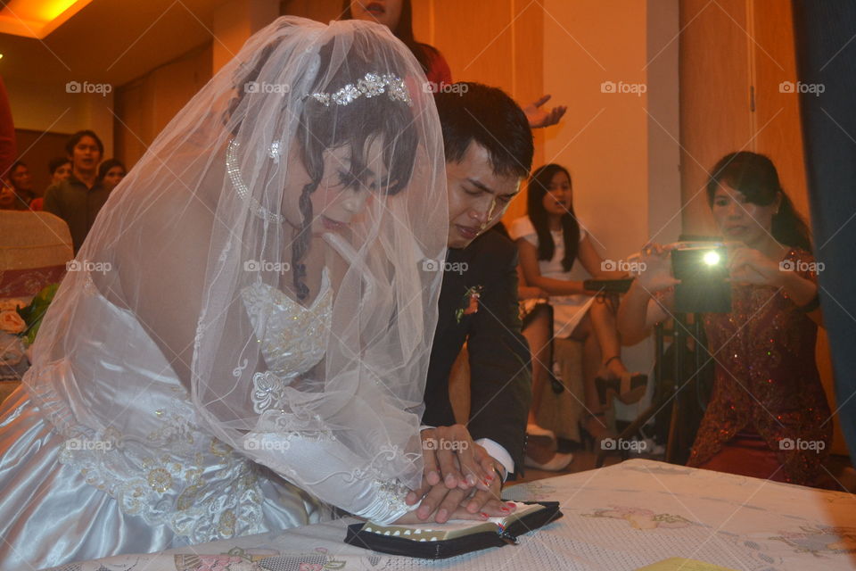 Wedding, Bride, Veil, Ceremony, People